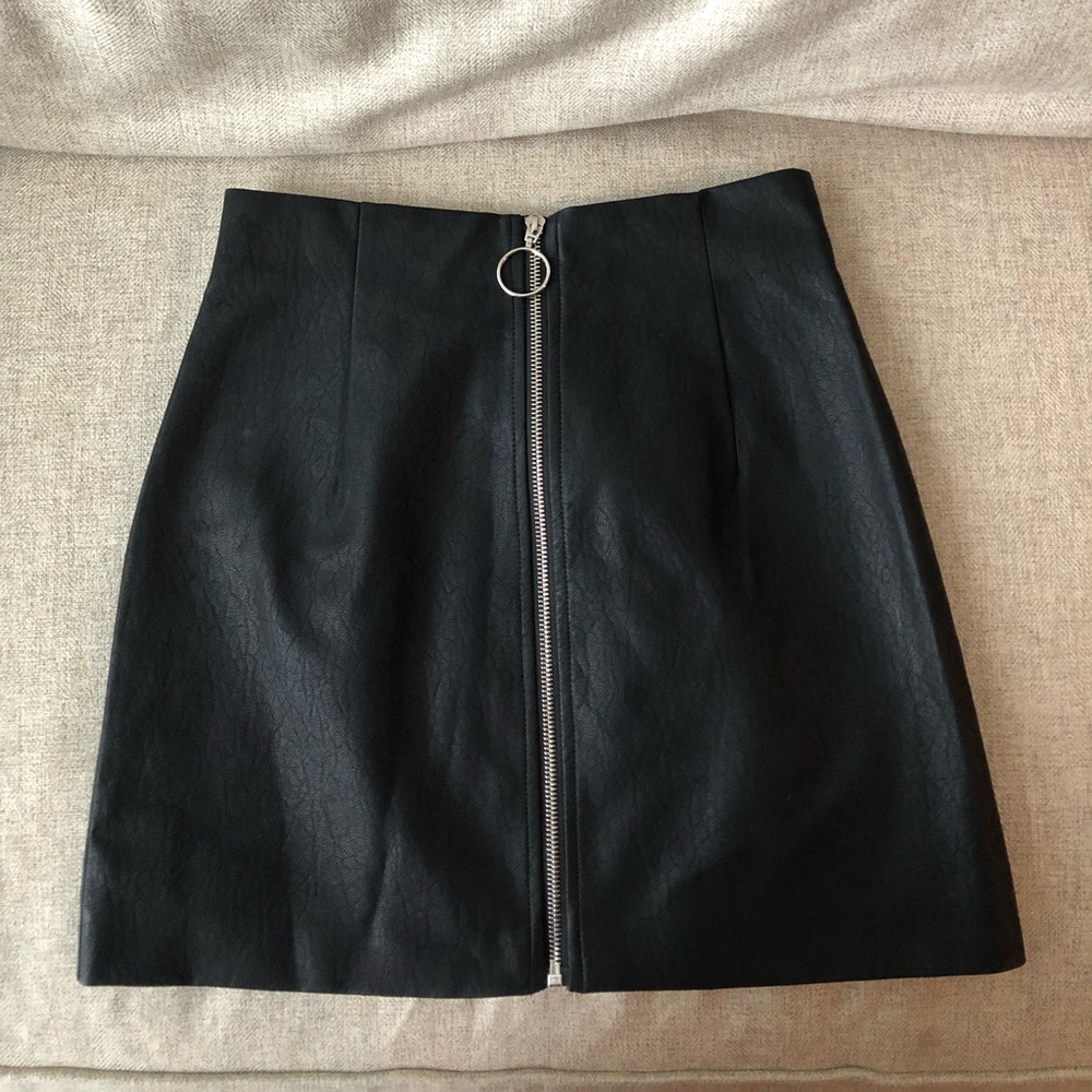 Black Leather Skirt